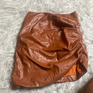Leather skirt